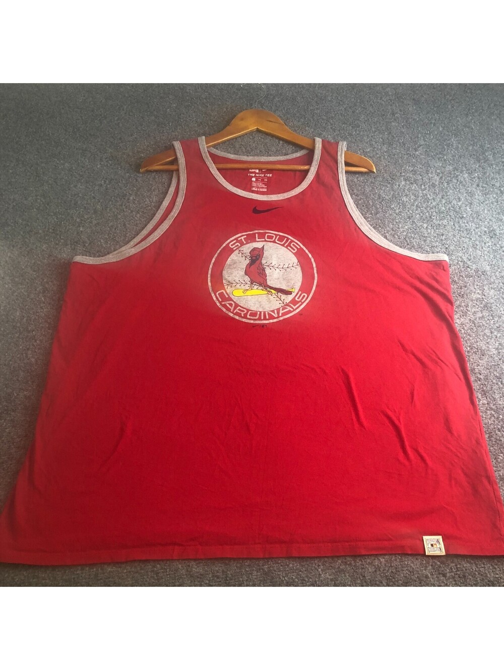 Nike St Louis Cardinals Tank Top Mens XXL Red Baseball Fan Athletic Cut MLB